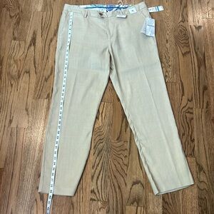 NWT Tommy Bahama Island Zone tan Lenin mens pants 36x30.